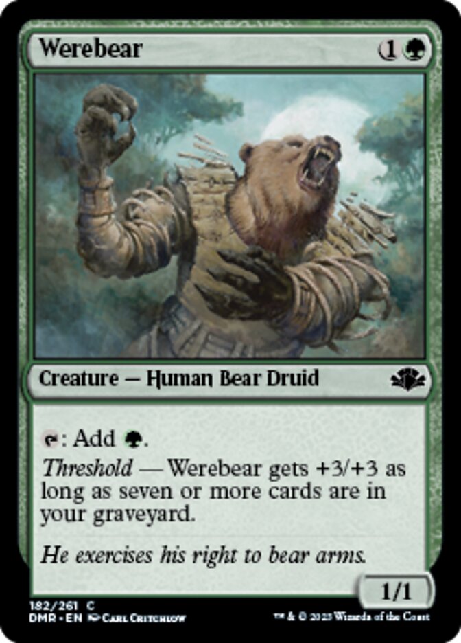 Werebear [Dominaria Remastered] | Good Games Cannington