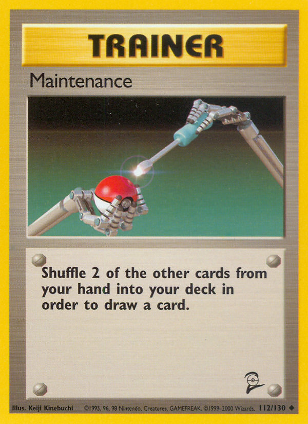 Maintenance (112/130) [Base Set 2] | Good Games Cannington