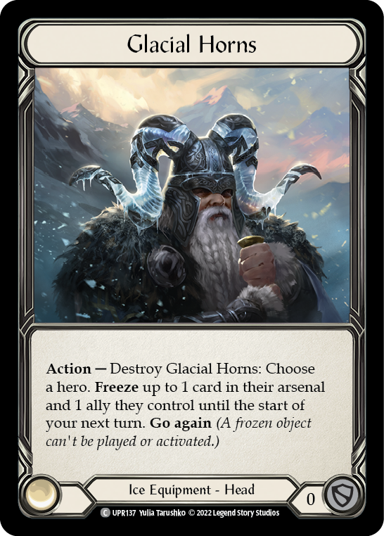 Glacial Horns [UPR137] (Uprising)  Cold Foil | Good Games Cannington