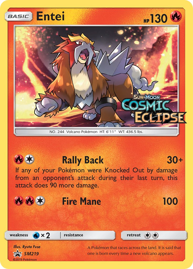 Entei (SM219) [Sun & Moon: Black Star Promos] | Good Games Cannington