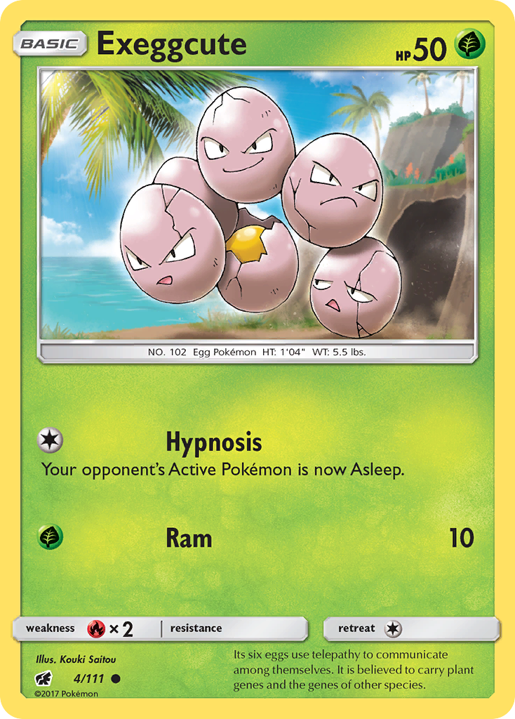 Exeggcute (4/111) [Sun & Moon: Crimson Invasion] | Good Games Cannington