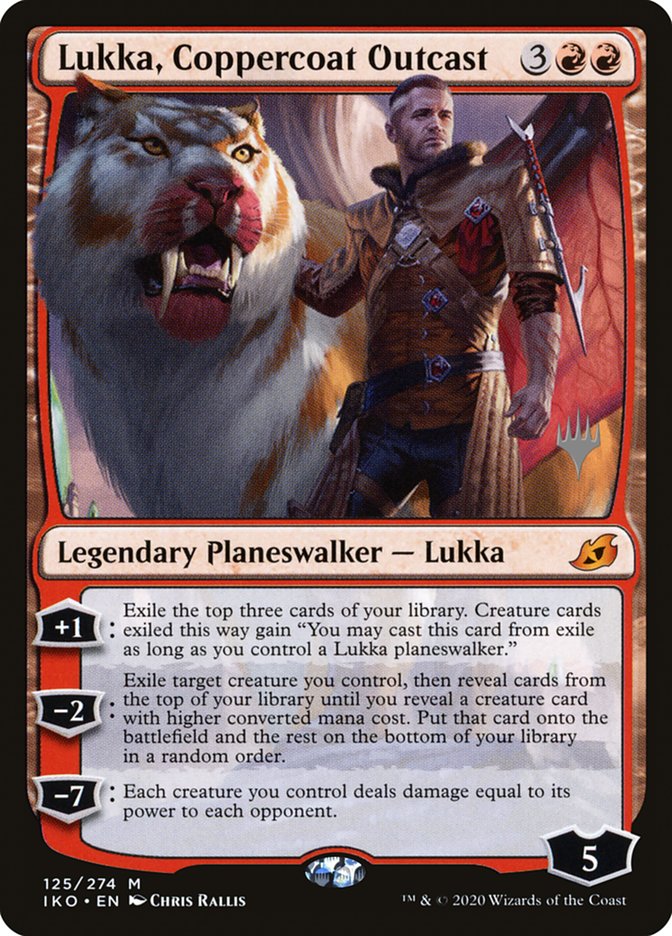 Lukka, Coppercoat Outcast (Promo Pack) [Ikoria: Lair of Behemoths Promos] | Good Games Cannington