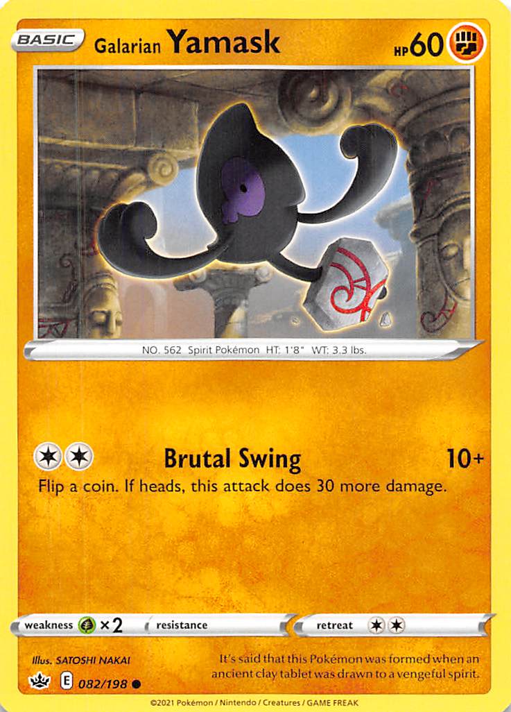 Galarian Yamask (082/198) [Sword & Shield: Chilling Reign] | Good Games Cannington