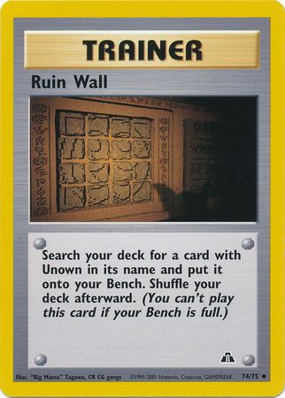 Ruin Wall (74/75) [Neo Discovery Unlimited] | Good Games Cannington