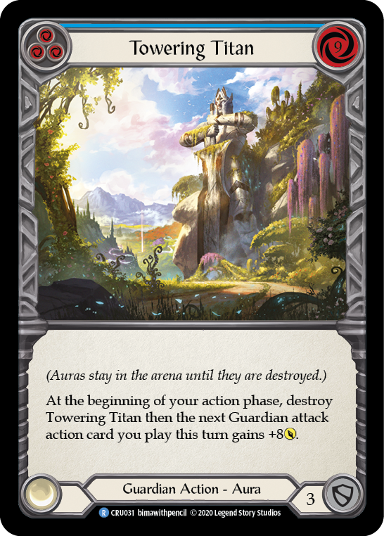 Towering Titan (Blue) [CRU031] 1st Edition Normal | Good Games Cannington