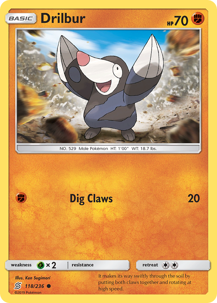Drilbur (118/236) [Sun & Moon: Unified Minds] | Good Games Cannington