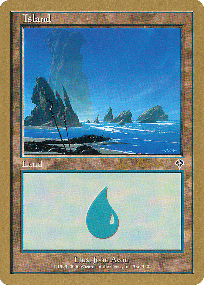 Island (ab336a) (Alex Borteh) [World Championship Decks 2001] | Good Games Cannington