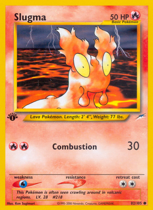 Slugma (82/105) [Neo Destiny 1st Edition] | Good Games Cannington