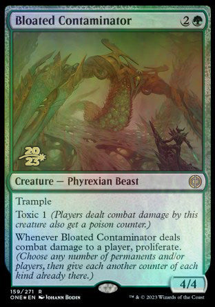 Bloated Contaminator [Phyrexia: All Will Be One Prerelease Promos] | Good Games Cannington