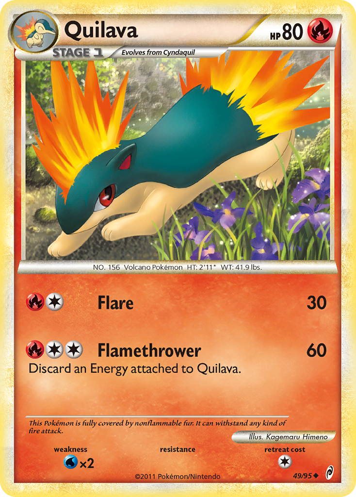 Quilava (49/95) [HeartGold & SoulSilver: Call of Legends] | Good Games Cannington