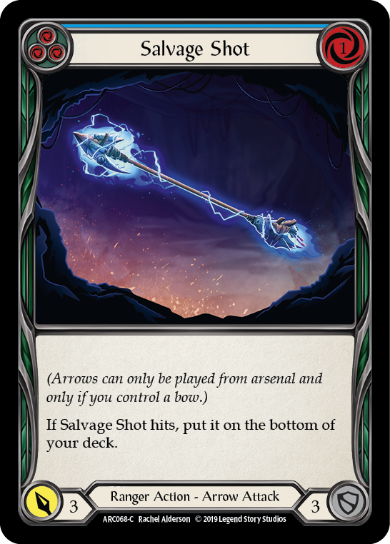 Salvage Shot (Blue) [ARC068-C] 1st Edition Normal | Good Games Cannington