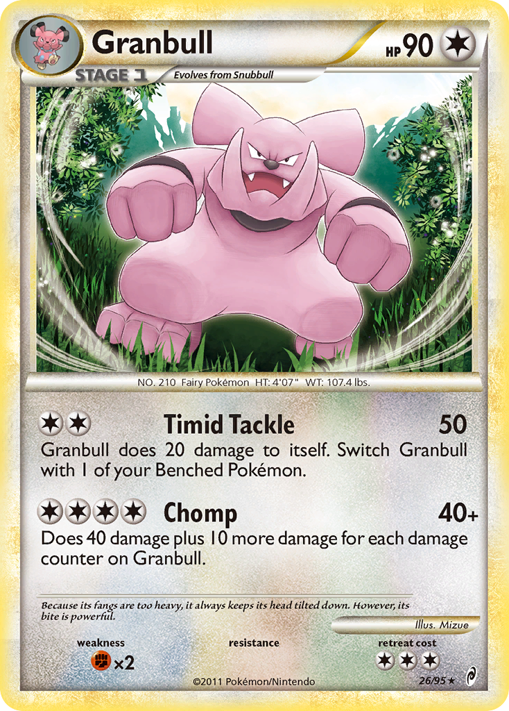 Granbull (26/95) [HeartGold & SoulSilver: Call of Legends] | Good Games Cannington