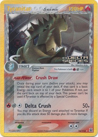 Tyranitar (16/113) (Delta Species) (Stamped) [EX: Delta Species] | Good Games Cannington