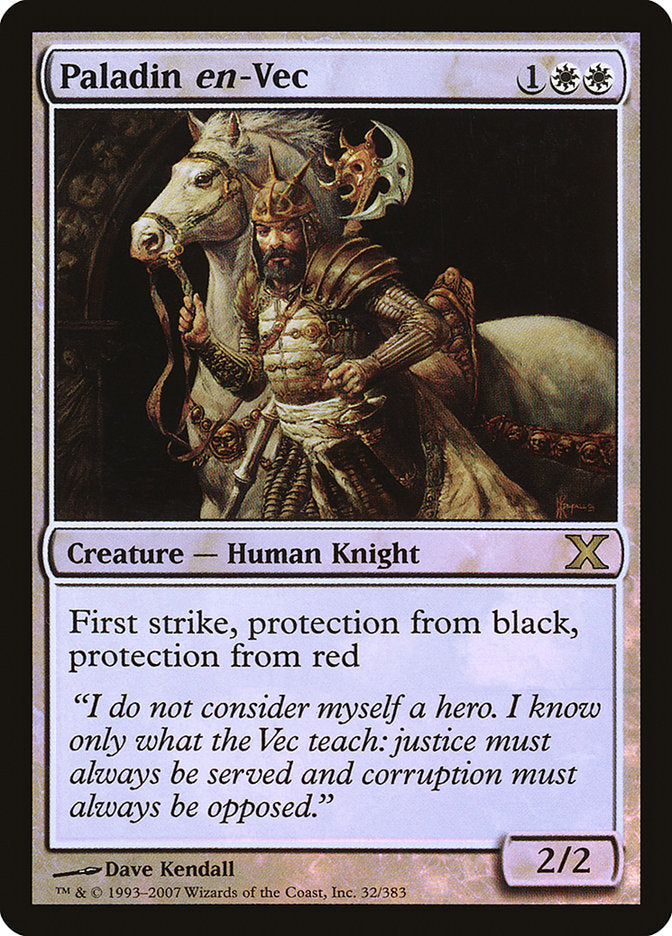 Paladin en-Vec (Premium Foil) [Tenth Edition] | Good Games Cannington