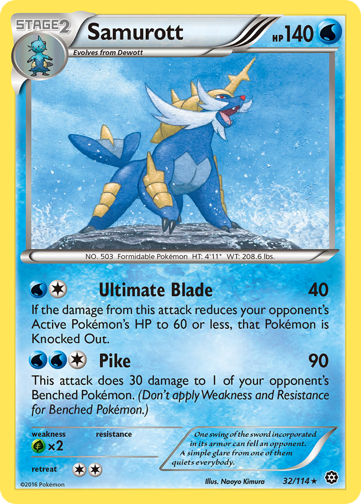 Samurott (32/114) [XY: Steam Siege] | Good Games Cannington