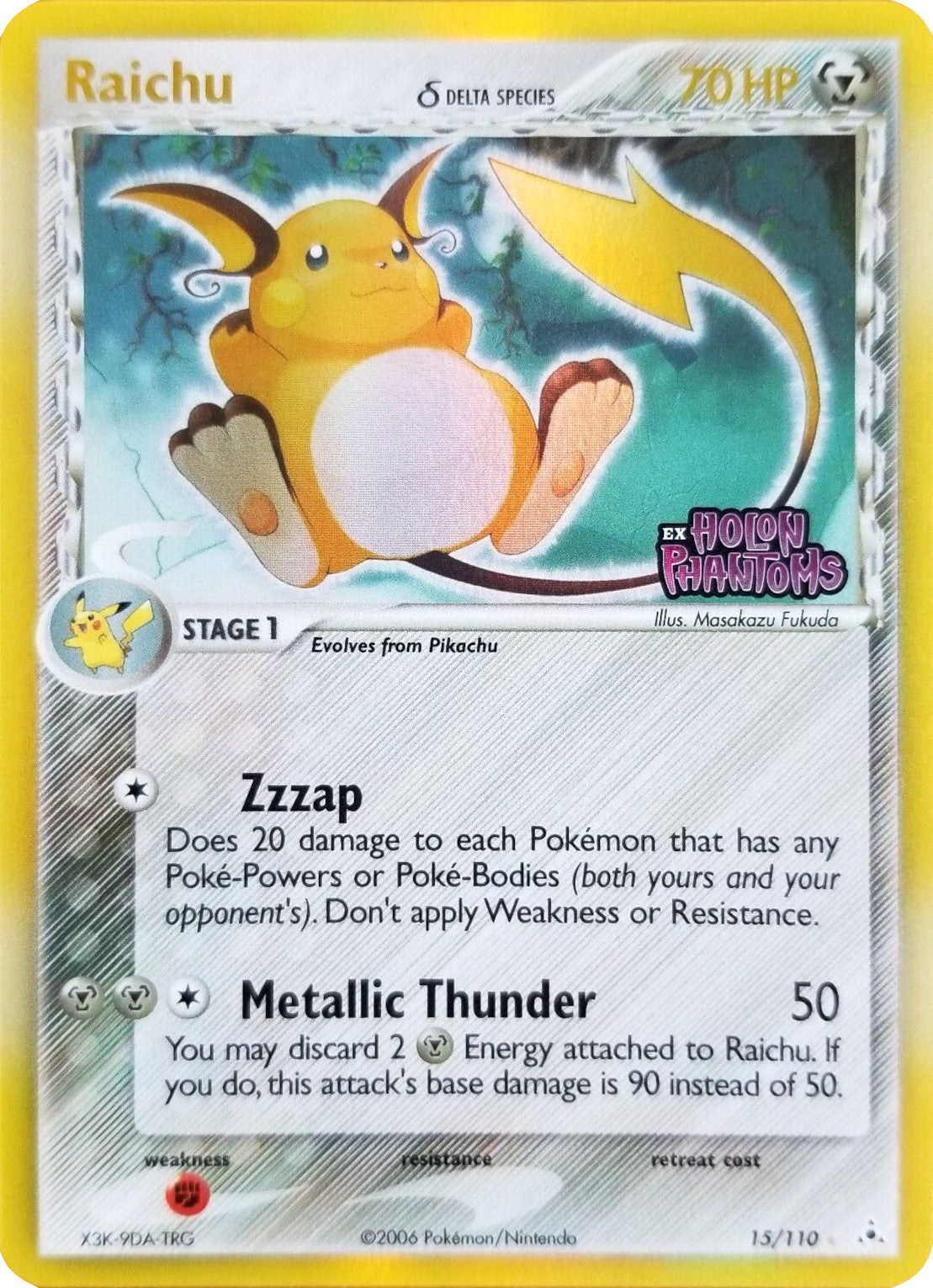 Raichu (15/110) (Delta Species) (Stamped) [EX: Holon Phantoms] | Good Games Cannington