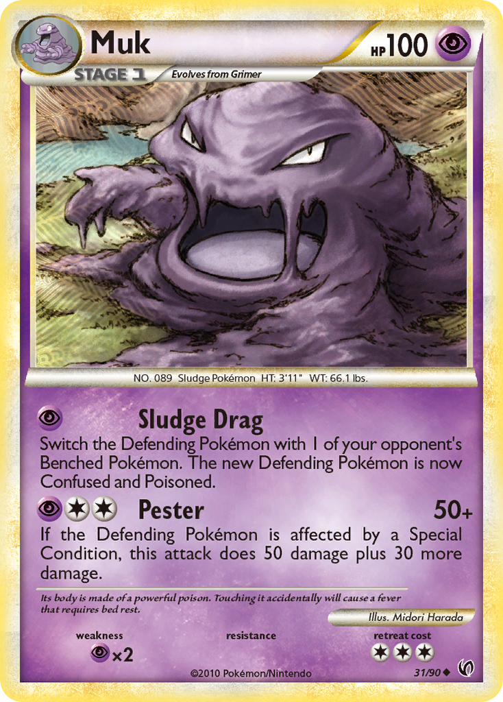 Muk (31/90) [HeartGold & SoulSilver: Undaunted] | Good Games Cannington