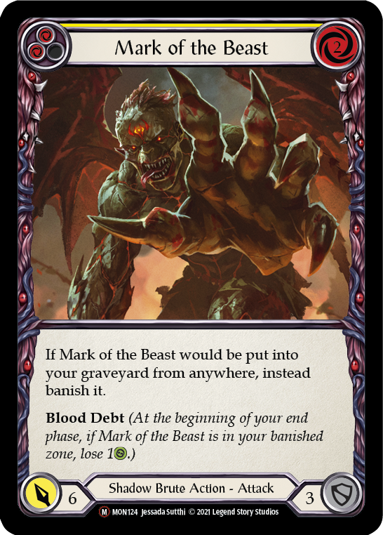 Mark of the Beast [U-MON124-RF] Unlimited Rainbow Foil | Good Games Cannington