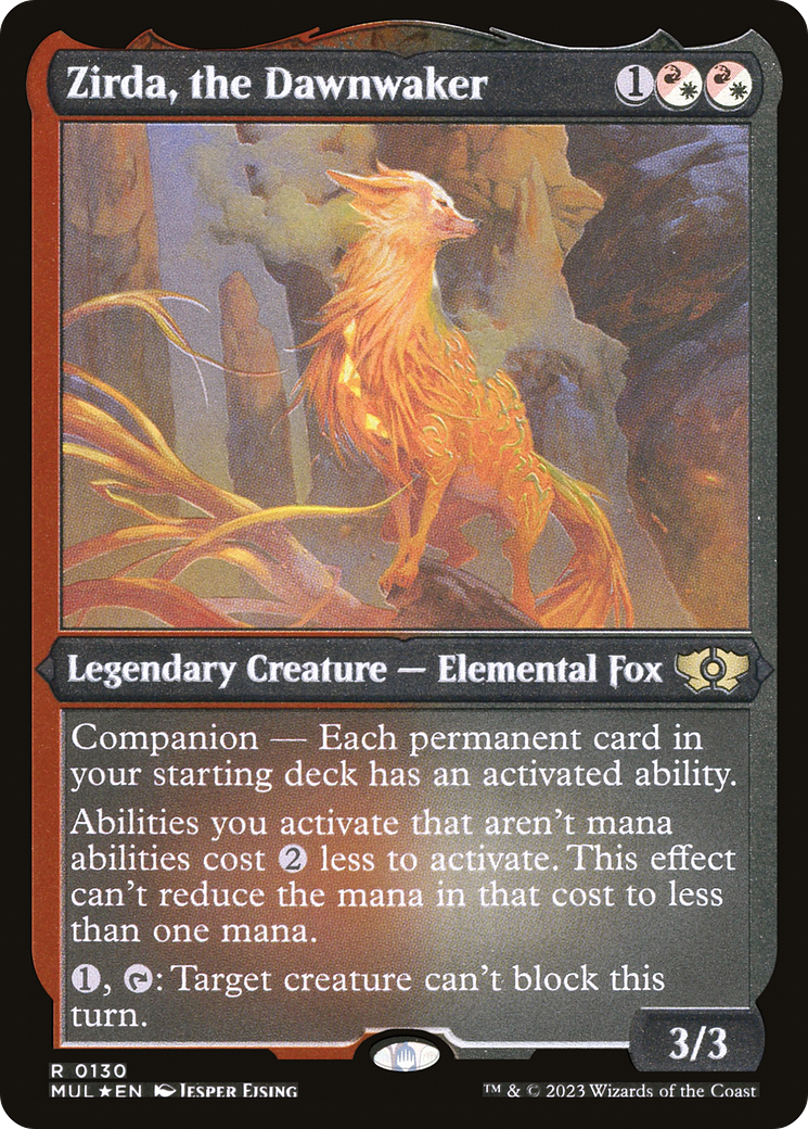 Zirda, the Dawnwaker (Foil Etched) [Multiverse Legends] | Good Games Cannington