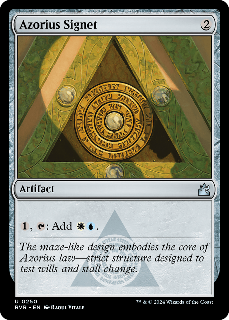 Azorius Signet [Ravnica Remastered] | Good Games Cannington
