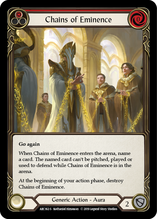 Chains of Eminence [ARC162-S] 1st Edition Normal | Good Games Cannington
