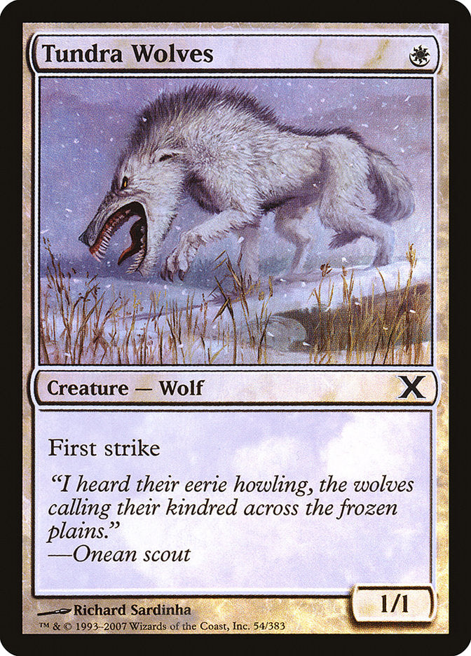 Tundra Wolves (Premium Foil) [Tenth Edition] | Good Games Cannington
