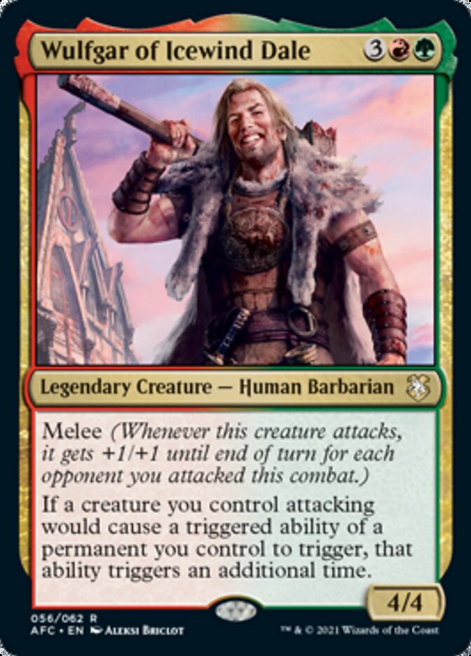 Wulfgar of Icewind Dale [Dungeons & Dragons: Adventures in the Forgotten Realms Commander] | Good Games Cannington