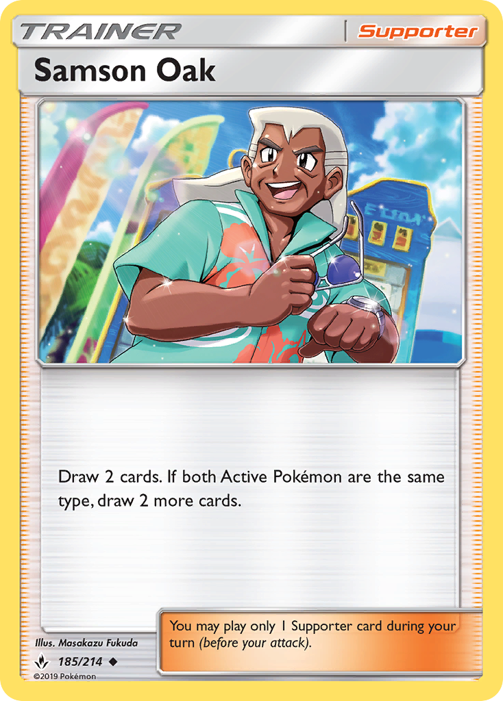 Samson Oak (185/214) [Sun & Moon: Unbroken Bonds] | Good Games Cannington