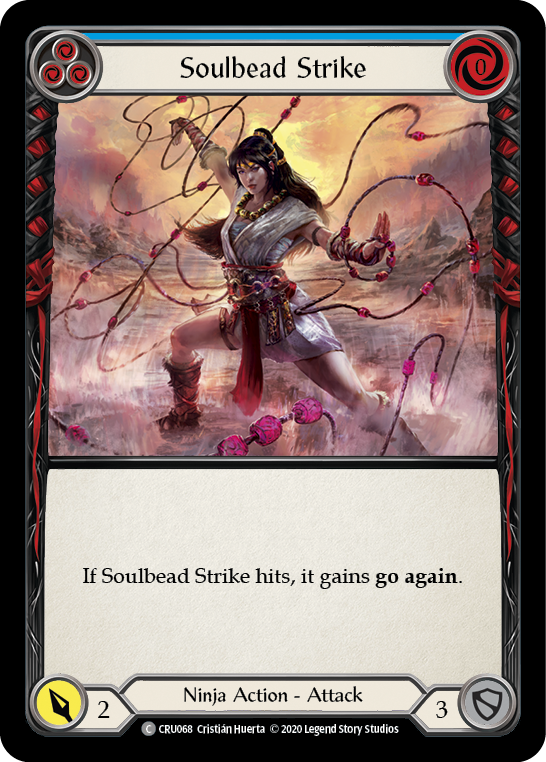Soulbead Strike (Blue) [CRU068] 1st Edition Normal | Good Games Cannington