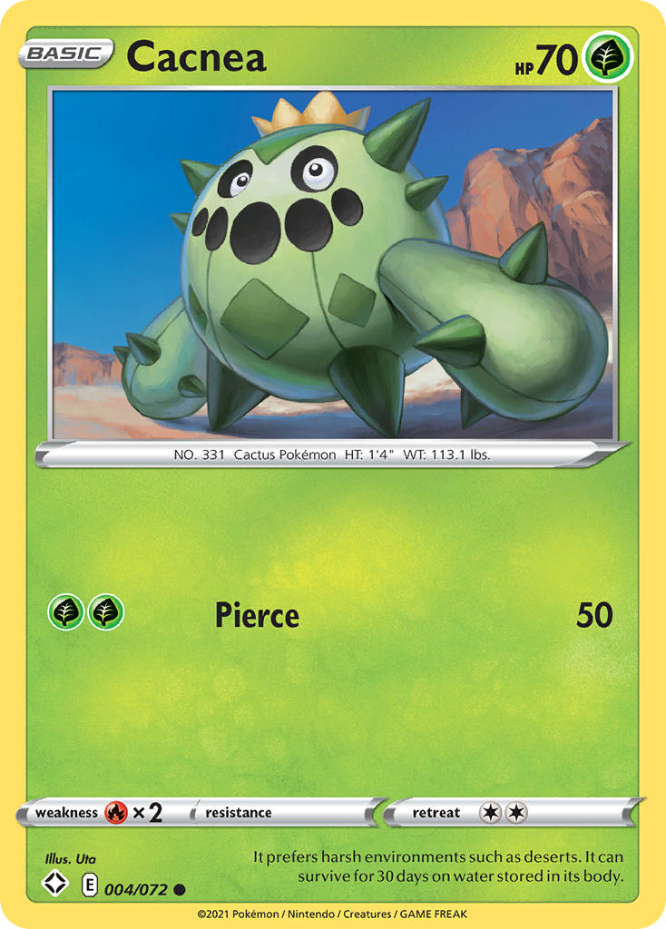 Cacnea (004/072) [Sword & Shield: Shining Fates] | Good Games Cannington