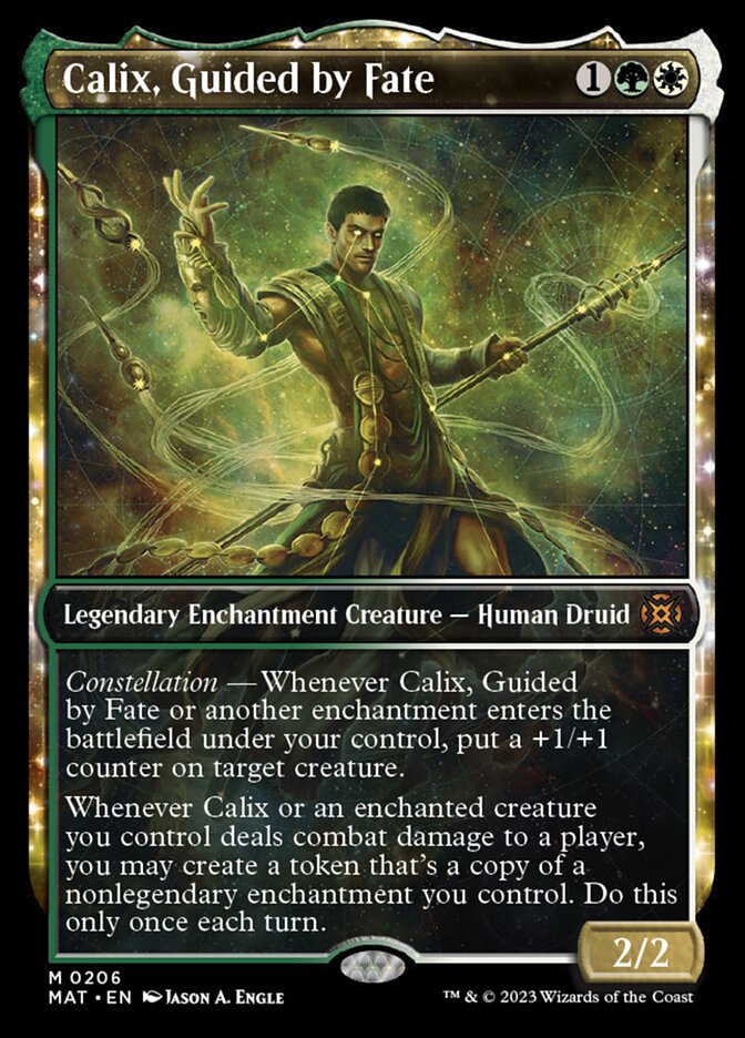 Calix, Guided by Fate (Showcase Halo Foil) [March of the Machine: The Aftermath] | Good Games Cannington