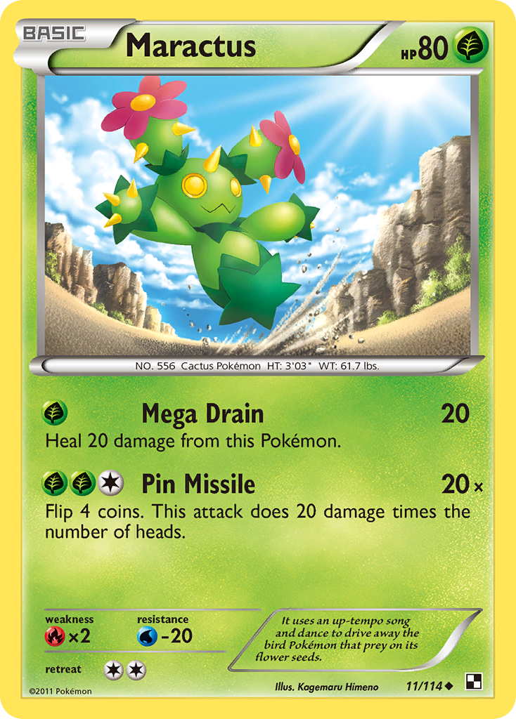 Maractus (11/114) [Black & White: Base Set] | Good Games Cannington
