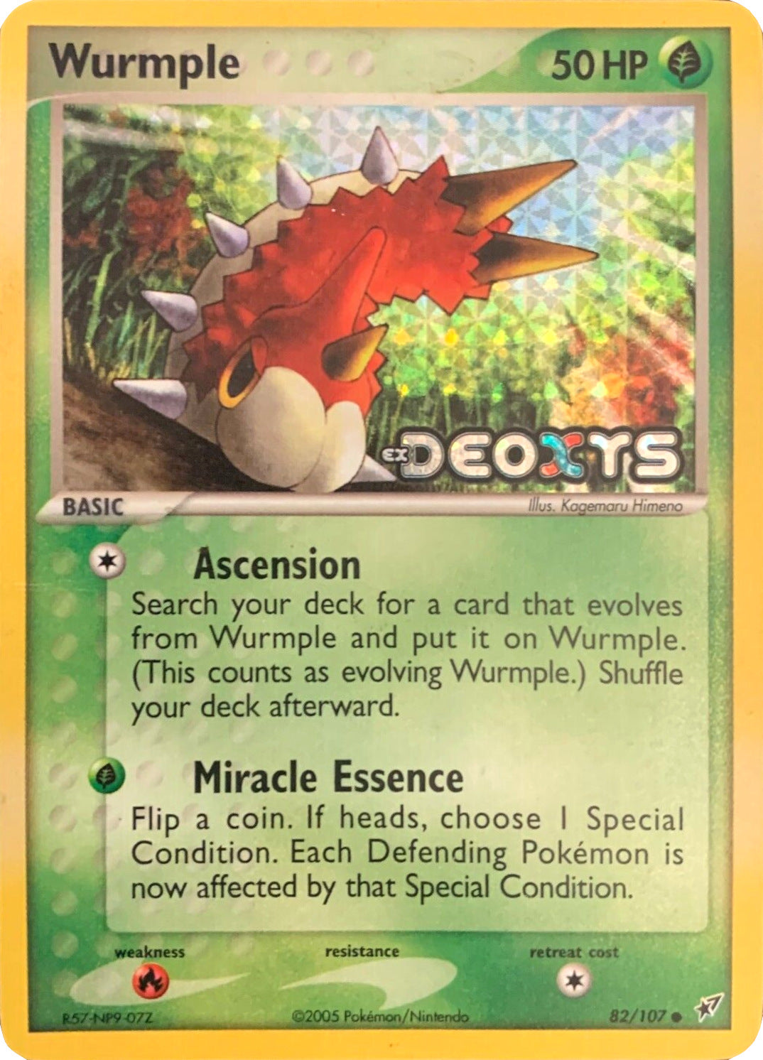 Wurmple (82/107) (Stamped) [EX: Deoxys] | Good Games Cannington