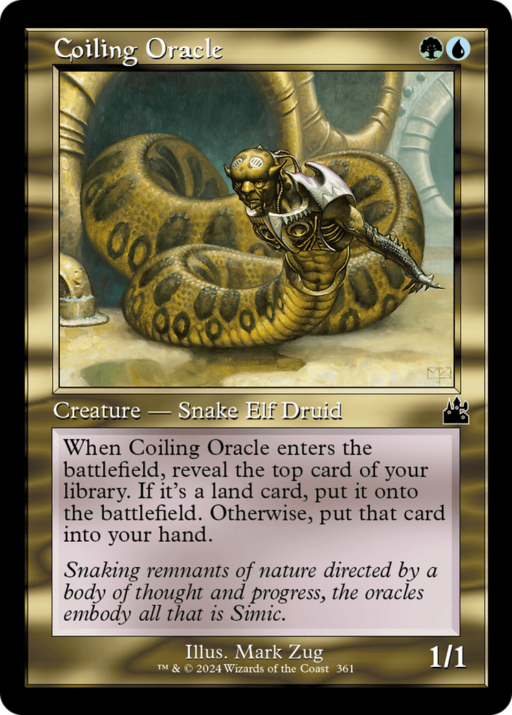 Coiling Oracle (Retro Frame) [Ravnica Remastered] | Good Games Cannington
