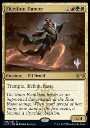 Fleetfoot Dancer (Promo Pack) [Streets of New Capenna Promos] | Good Games Cannington