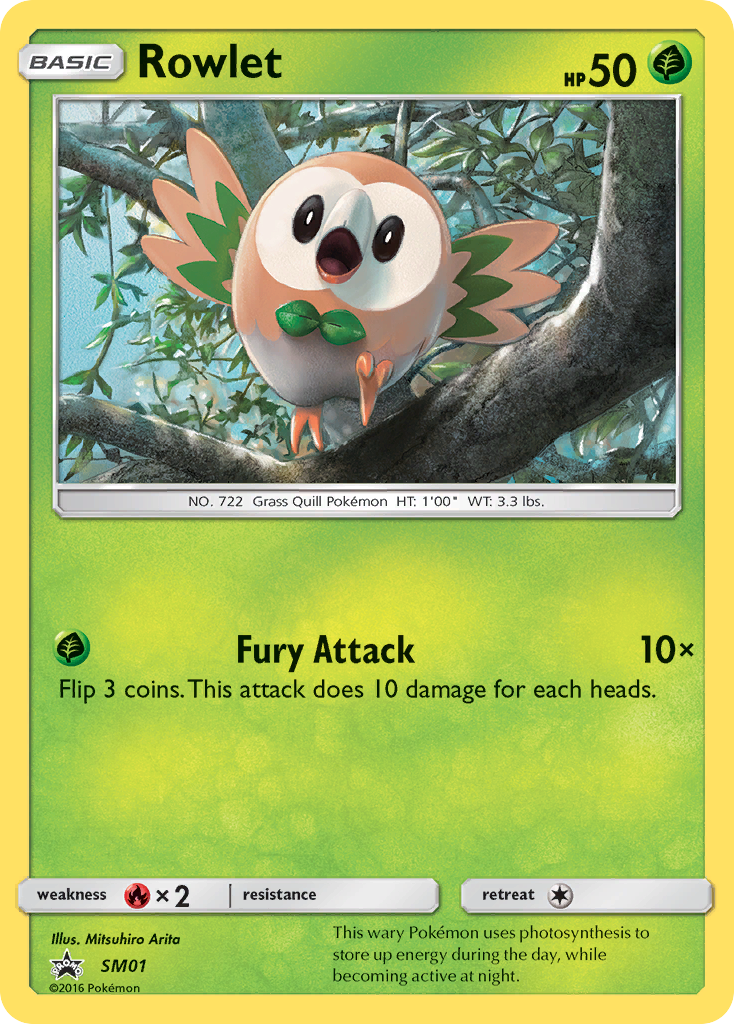 Rowlet (SM01) [Sun & Moon: Black Star Promos] | Good Games Cannington