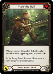 Wounded Bull (Red) [U-WTR200] (Welcome to Rathe Unlimited)  Unlimited Rainbow Foil | Good Games Cannington
