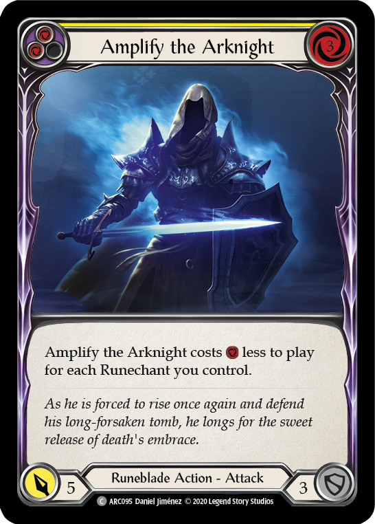 Amplify the Arknight (Yellow) [U-ARC095] Unlimited Rainbow Foil | Good Games Cannington