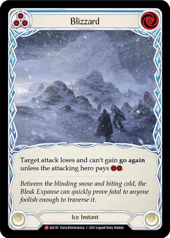 Blizzard [ELE147] (Tales of Aria)  1st Edition Rainbow Foil | Good Games Cannington