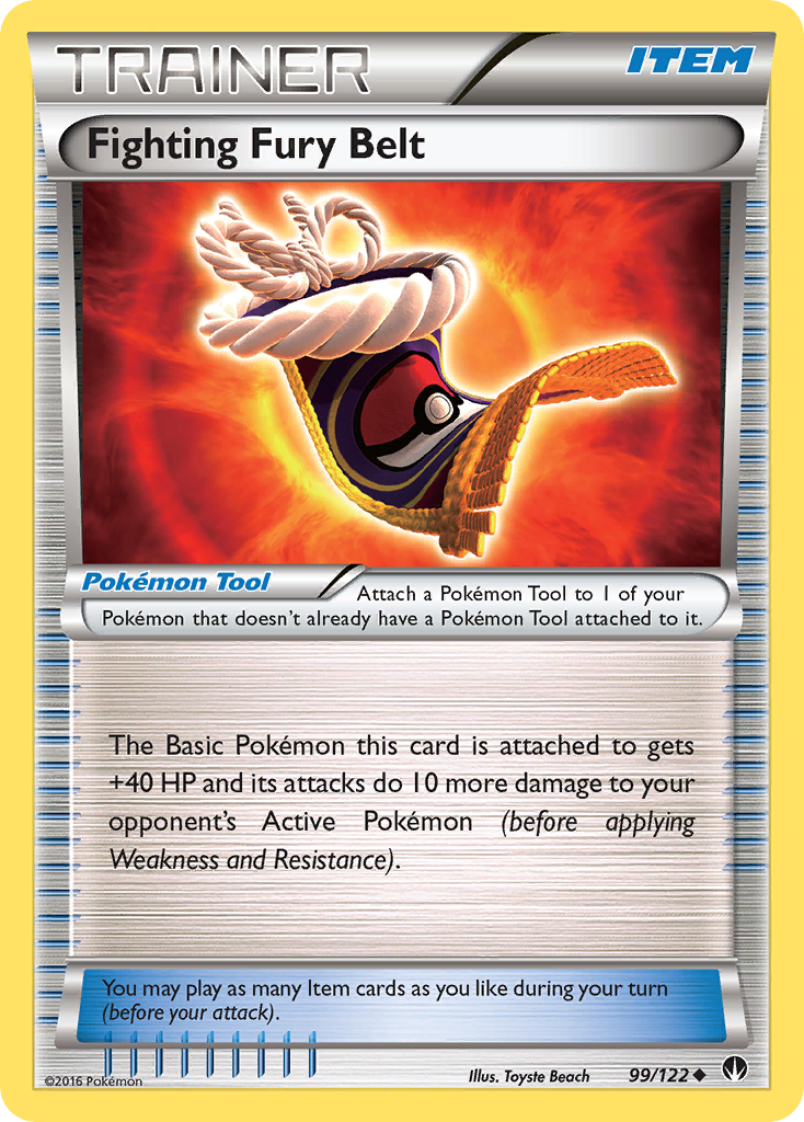 Fighting Fury Belt (99/122) [XY: BREAKpoint] | Good Games Cannington