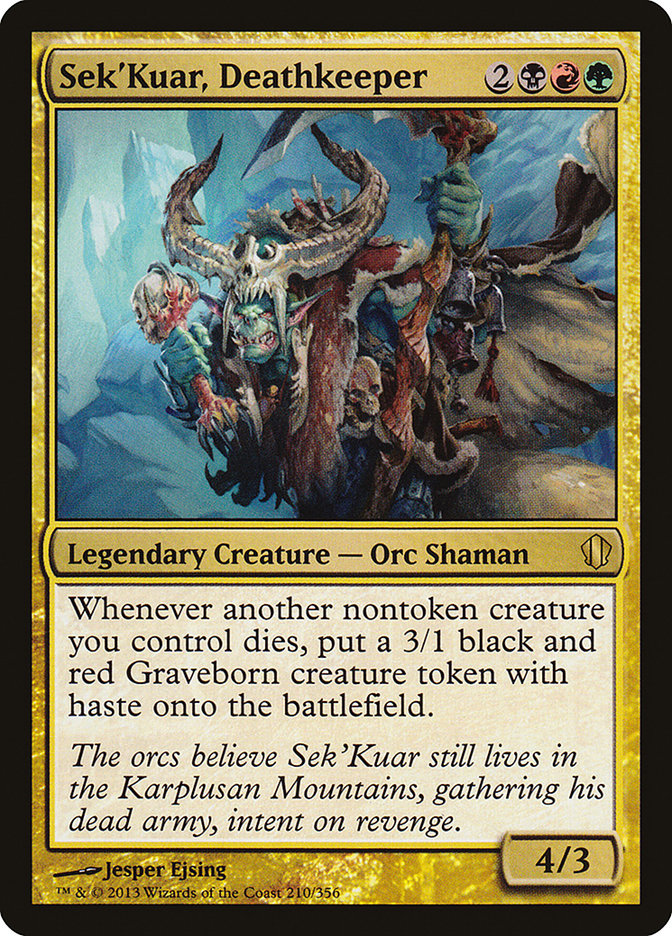 Sek'Kuar, Deathkeeper [Commander 2013] | Good Games Cannington