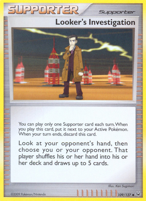 Looker's Investigation (109/127) [Platinum: Base Set] | Good Games Cannington