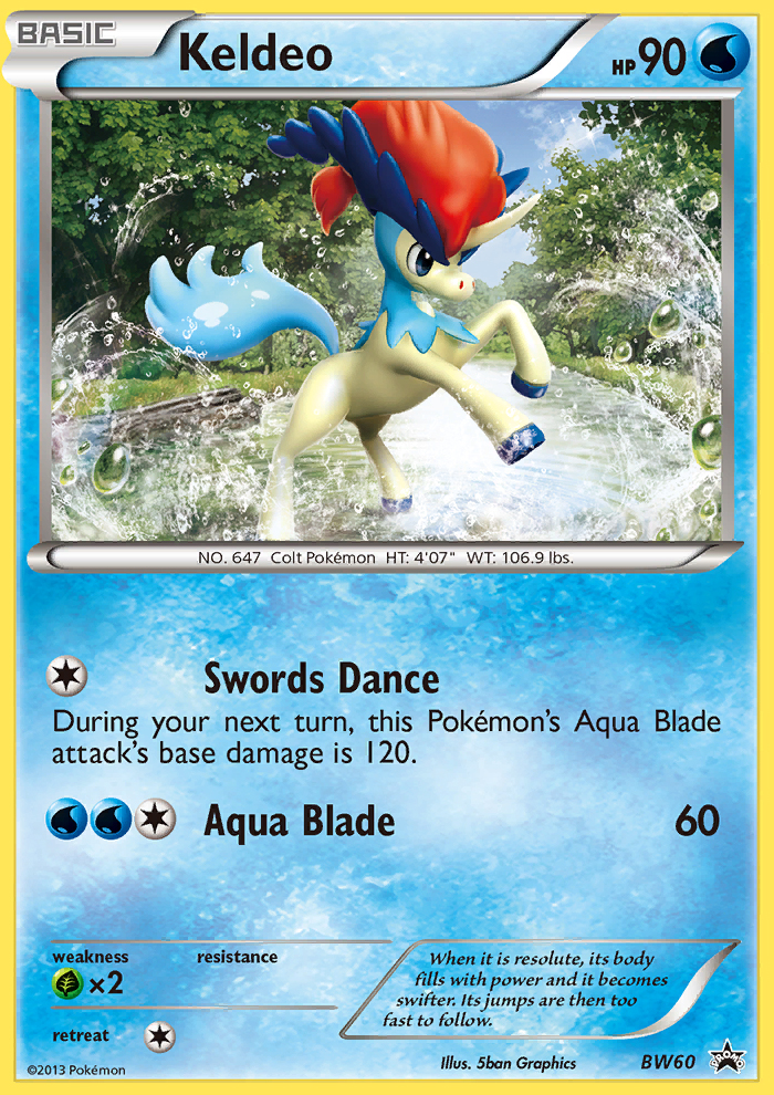 Keldeo (BW60) [Black & White: Black Star Promos] | Good Games Cannington