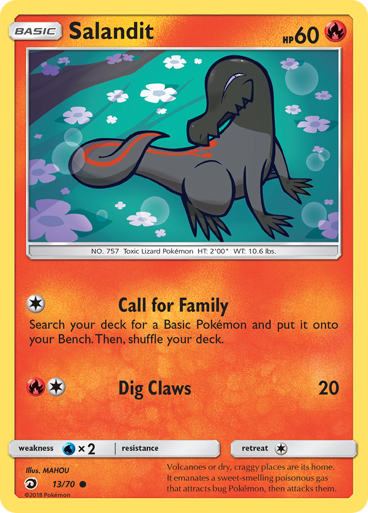 Salandit (13/70) [Sun & Moon: Dragon Majesty] | Good Games Cannington