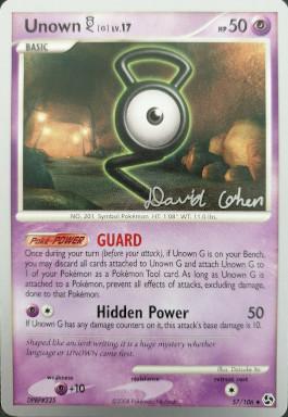 Unown G LV.17 (57/106) (Stallgon - David Cohen) [World Championships 2009] | Good Games Cannington