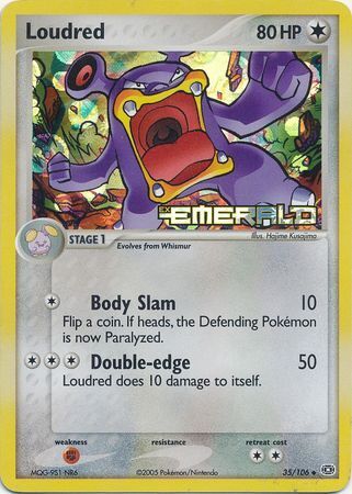 Loudred (35/106) (Stamped) [EX: Emerald] | Good Games Cannington