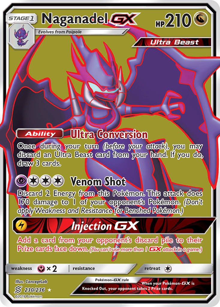 Naganadel GX (230/236) [Sun & Moon: Unified Minds] | Good Games Cannington