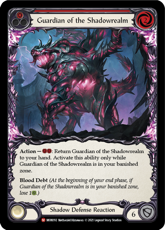 Guardian of the Shadowrealm [MON192-RF] 1st Edition Rainbow Foil | Good Games Cannington
