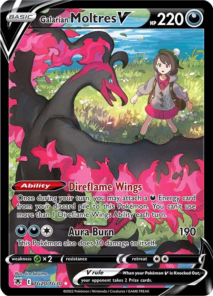 Galarian Moltres V (TG20/TG30) [Sword & Shield: Astral Radiance] | Good Games Cannington