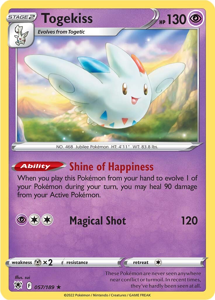 Togekiss (057/189) [Sword & Shield: Astral Radiance] | Good Games Cannington